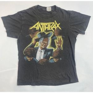 Vintage 1987 Anthrax Among The Living Phase 1 Tour Medium T Shirt